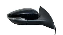 Oglinda Electrica Dreapta Volkswagen Passat CC 2009 - 2012 ( Rama Patata Cu Rosu ) Culoare Negru Lucios Cod 021005n [L5738]