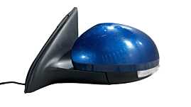 Oglinda Stanga Electrica Volkswagen Tiguan ST 2009 - 2013 (Plastic Fisurat) Culoare Albastră Cod 5N2 857 501 R [L5698]