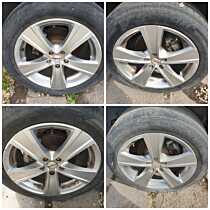 Set 4 Jante Aliaj 275 45 19 R19 5x120 Anvelope Vara DOT 17-20 Volkswagen Touareg 7L 2.5 TDI 2002 - 2010 [C9681]