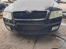 Bara Spoiler Fata Completa cu Proiectoare si Spalatoare Faruri Skoda Octavia 2 NFL Non Facelift 2004 - 2008 (Mici Defecte Imperfectiuni) Culoare LC9X Deep Black Pearl [Q3361]