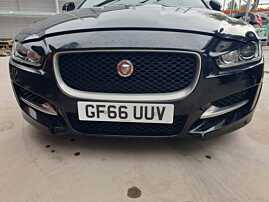 Bara Spoiler Fata Completa Fara Grila si Emblema cu Locas Senzori Parcare si Spalatoare Faruri cu Imperfectiuni Jaguar XE X760 NFL Non Facelift 2015 - 2018 Culoare LRC PAB [Q3591]