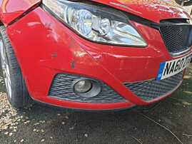 Bara Spoiler Fata cu Grile si Proiectoare cu Imperfectiuni Seat Ibiza 5 6J 2008 - 2012 Culoare LS3H [Q3780]