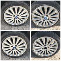 Set 4 Jante Roti Aliaj Aluminiu 4x108 195 45 16 R16 Ford Fiesta Mk 6 2008 - 2012 [Q3913]