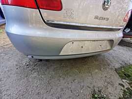 Bara Spoiler Spate cu Locas Senzori de Parcare Skoda Superb 2 Berlina Sedan Hatchback 2008 - 2013 Culoare LA7W (Prezinta Defecte Lovituri) [Q4412]