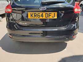 Bara Spoiler Spate cu Defect Fara Locas Senzori Parcare Ford Focus 3 Hatchback Scurt 2014 - 2018 Culoare FF Panther Black [Q5017]