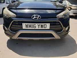 Bara Spoiler Fata Completa cu Grile si Proiectoare Fara Locas Senzori Parcare Hyundai i20 Active 2016 - 2018 Culoare Negru X5B [Q5210]