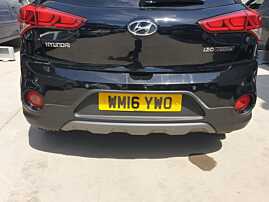 Bara Spoiler Spate cu Locas Pentru Senzori de Parcare Hyundai I20 Active 2016 - 2018 Culoare Negru X5B [Q5226]