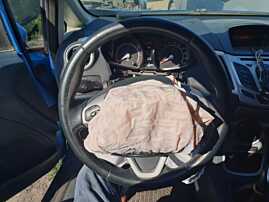 Volan Piele 3 Spite cu Comenzi FARA Airbag Ford Fiesta Mk 6 NFL Non Facelift 2008 - 2012 [Q5534]