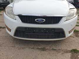Bara Spoiler Fata FARA Grila Emblema Ford Mondeo Mk 4 NFL Non Facelift 2007 - 2010 Culoare Alb F6 (Fisura si Zgarieturi pe Bara, Proiectoare Deteriorate) [Q5541]