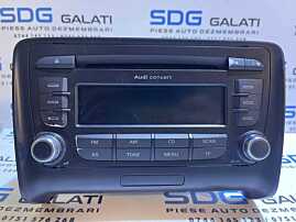 Radio CD Player Audi Concert Fara Safe Code Audi TT MK 2 8J 2006 - 2014 Cod 8J0035186J [B3815]