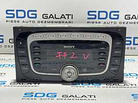 Unitate Radio CD CD Player Aux Sony KW2000 Ford Focus 2 2004 - 2010 Cod 7M5T-18C939-CC [L3120]