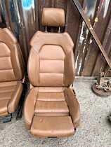 Scaun Scaune Stanga Fata Piele Maro Brown Coniac Audi A6 C6 2004 - 2011 [X3075] [X3077]