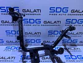 Teava Conducta Traseu Apa Lichid Racire Motor Antigel Skoda Superb 1 1.9TDI AWX AVB AVF BSV BPZ / 2.0TDI BSS BWW 2002 - 2008 Cod 038121065BH [V0293]