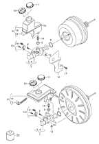 Tulumba Vacuum Vacuum cu Vas si Pompa Lichid Ulei Servofrana Servo Frana Volkswagen Passat B8 2015 - 2023 Cod 3Q2614105F [C3995]
