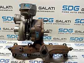 Turbina Turbo Turbosuflanta cu Galerie Evacuare Volkswagen Sharan 2.0 TDI BRT 2001 - 2010 Cod 54399880060 54431015096 710065125 [X3041]