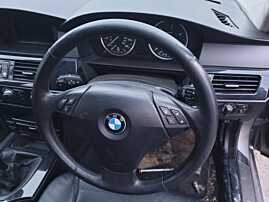 Volan Piele 3 Spite FARA Airbag BMW Seria 5 E60 E61 LCI FL Facelift 2007 - 2010 [C7177]