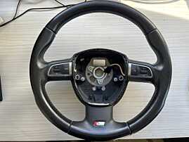 Volan Piele Perforata 3 Spite FARA Airbag cu Comenzi S-Line Sline Audi A3 8P 2004 - 2013 Cod 8P0419091EP [B3447]