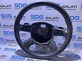 Volan Piele 4 Spite cu Comenzi si Padele cu Uzura Audi A8 D3 2004 - 2008 Cod 4F0419091DD