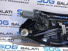 Macara Electrica cu Motoras Usa Portiera Dreapta Spate Peugeot 207 CC Cabrio 2006 – 2012 Cod 9680072380