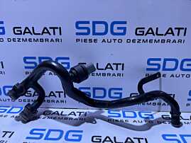 Teava Conducta Apa cu Senzor Temperatura Audi A6 C6 3.0 TDI BMK BNG ASB 2005 - 2011 Cod 059121065AH [S0095]