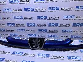 Grila Superioara Centrala cu Sigla Emblema Spoiler Bara Fata Peugeot 206 1998 - 2012 Cod 9628691277