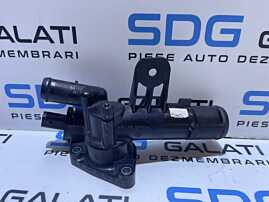 Corp Carcasa Termostat cu Senzor Senzori Temperatura Lichid Racire Renault Megane 3 1.5 DCI 2008 - 2015 Cod 8200954328[S0345]
