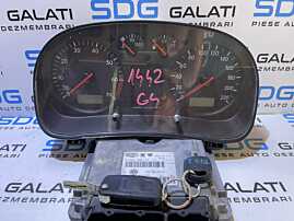 Kit Pornire ECU Calculator Motor Cip Cheie Ceas Ceasuri Bord cu Imobilizator Volkswagen Golf 4 1.4 MPI AKQ 1998 - 2006 Cod 036906014M [L2264]