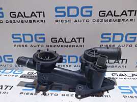Corp Carcasa Termostat Racire cu Senzor Temperatura Apa Skoda Fabia 2 1.4 TSI CAVE CTHE 2007 - 2015 Cod 03C121111P 03C121118D
