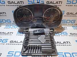 Kit Pornire ECU Calculator Motor Cip Cheie Ceas Ceasuri Bord cu Imobilizator Seat Toledo 4 1.6 TDI CAY CAYC 2013 - 2018 Cod 03L906023QH 03L906023Q 5WP42960AA 6JA920940A [LC1345]