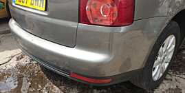 Capac Ornament Plastic Cui Carlig Remorcare Tractare de pe Bara Spate Volkswagen Touran 1T2 Facelift 2007 - 2010