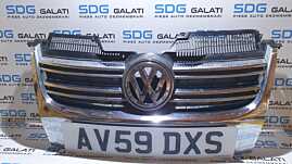 Grila Centrala Cu Emblema Spoiler Bara Fata Volkswagen Jetta 3 2006 - 2011 Cod 1712370