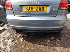 Bara Spoiler Spate Complet S-Line Sline Audi A3 8P Coupe 2 Usi Facelift 2004 - 2013 Culoare LX5X