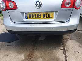 Bara Spoiler Spate cu Locas Senzori Parcare cu Zgarieturi Volkswagen Passat B6 Break Combi 2005 - 2010 Culoare LA7W